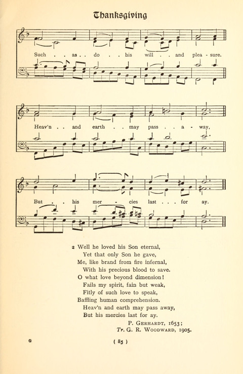 The Bach Chorale Book page 85