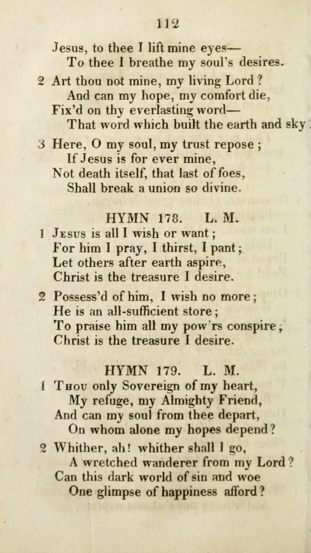 The Brick Church Hymns, Designed for the Use of Social Prayer Meetings and Families, selected from the most approved authors page 113