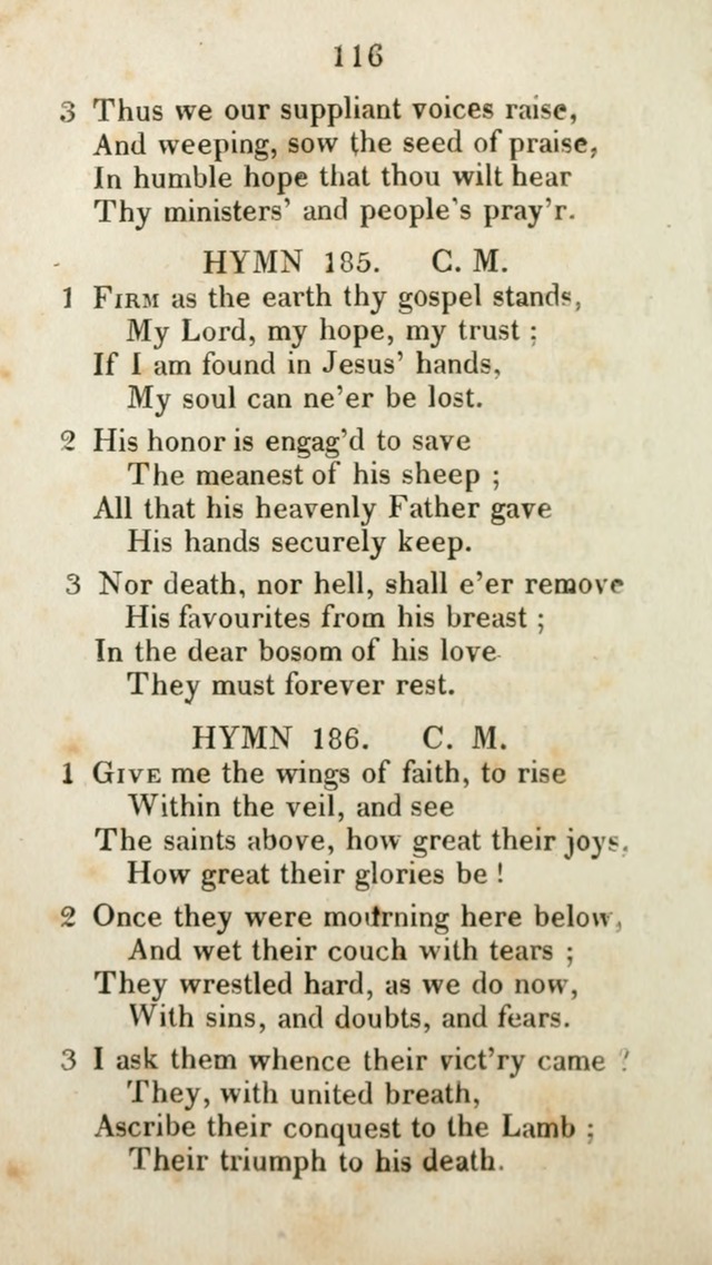 The Brick Church Hymns, Designed for the Use of Social Prayer Meetings and Families, selected from the most approved authors page 117