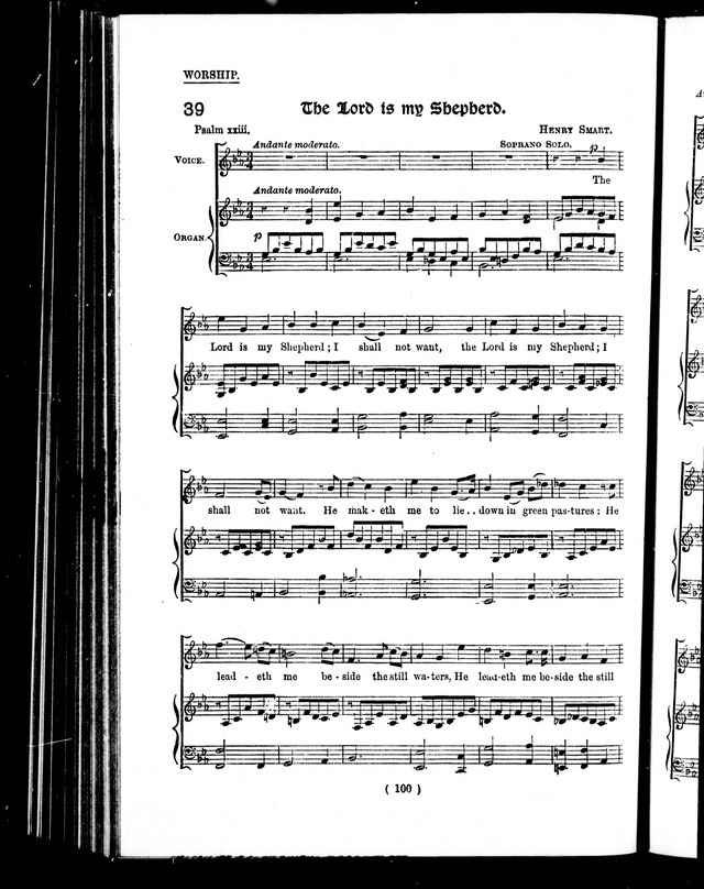 The Baptist Church Hymnal: chants and anthems with music page 309