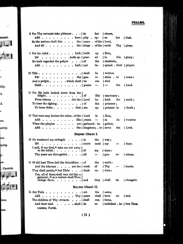 The Baptist Church Hymnal: chants and anthems with music page 74