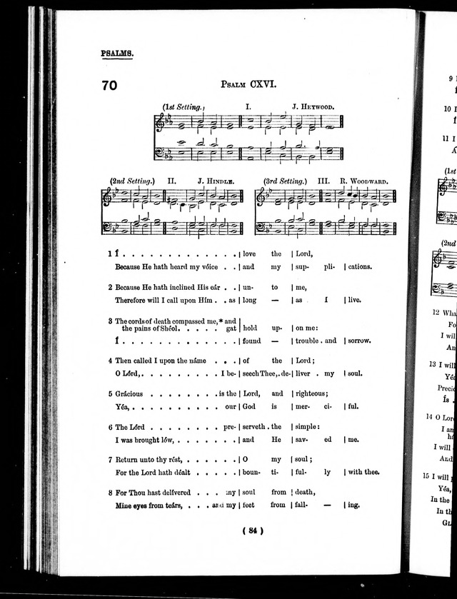 The Baptist Church Hymnal: chants and anthems with music page 87