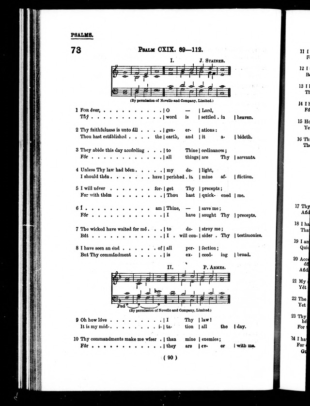 The Baptist Church Hymnal: chants and anthems with music page 93