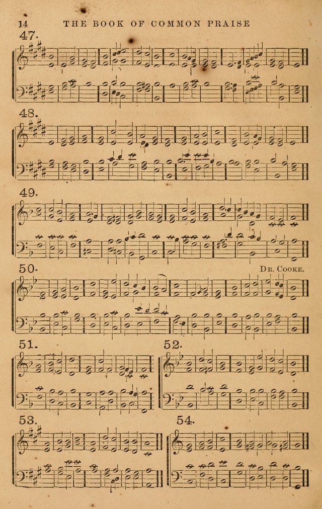 The Book of Common Praise: with music for the  Book of Common Prayer; for use in congregations and Sunday schools (Ed. B) page 16