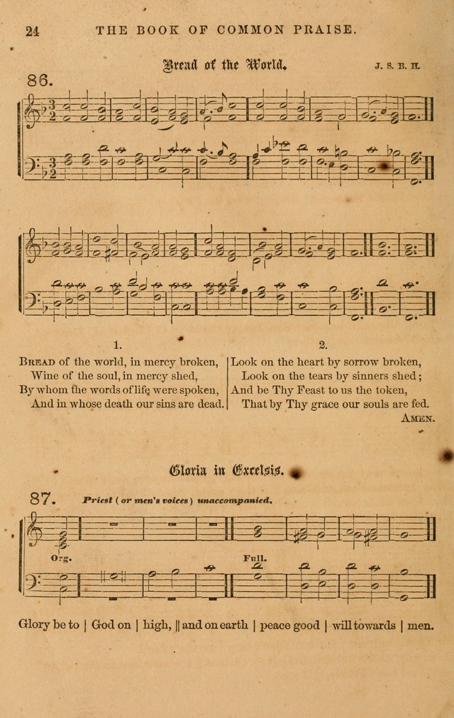 The Book of Common Praise: with music for the  Book of Common Prayer; for use in congregations and Sunday schools (Ed. B) page 26