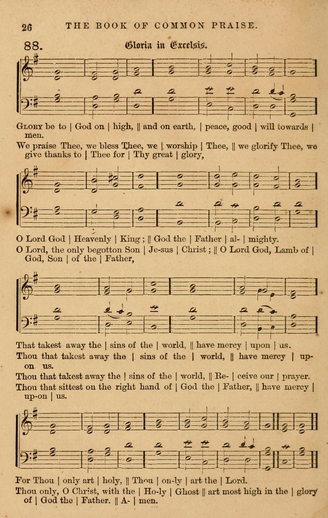 The Book of Common Praise: with music for the  Book of Common Prayer; for use in congregations and Sunday schools (Ed. B) page 28