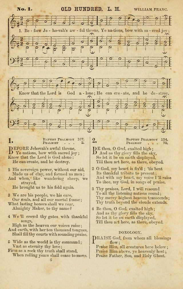Baptist Chorals: a tune and hymn book designed to promote general congregational singing; containing one hundred and sixty four tunes adapted to about four hundred choice hymns  page 13