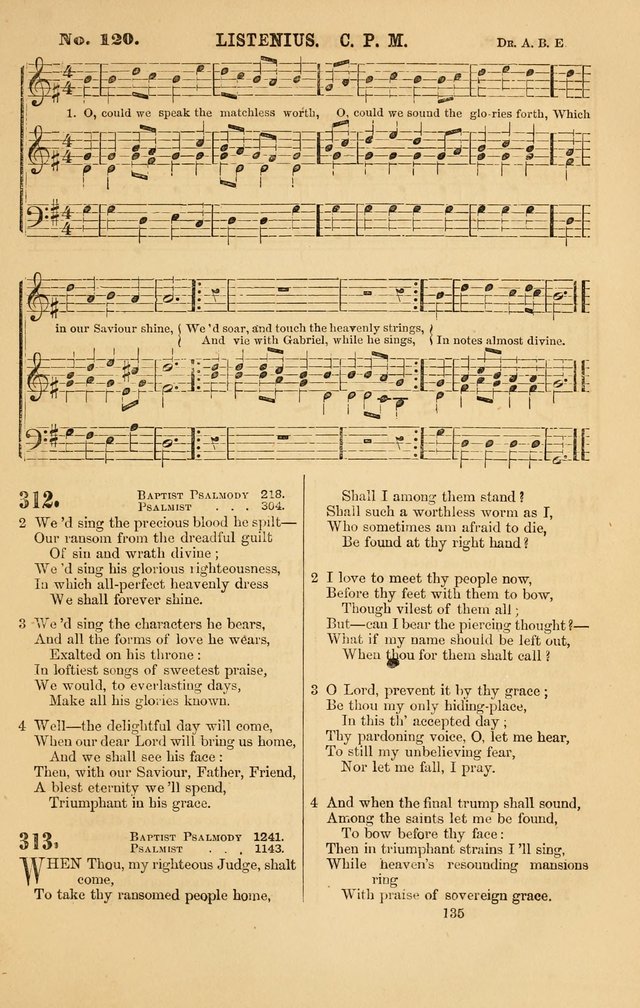 Baptist Chorals: a tune and hymn book designed to promote general congregational singing; containing one hundred and sixty four tunes adapted to about four hundred choice hymns  page 142