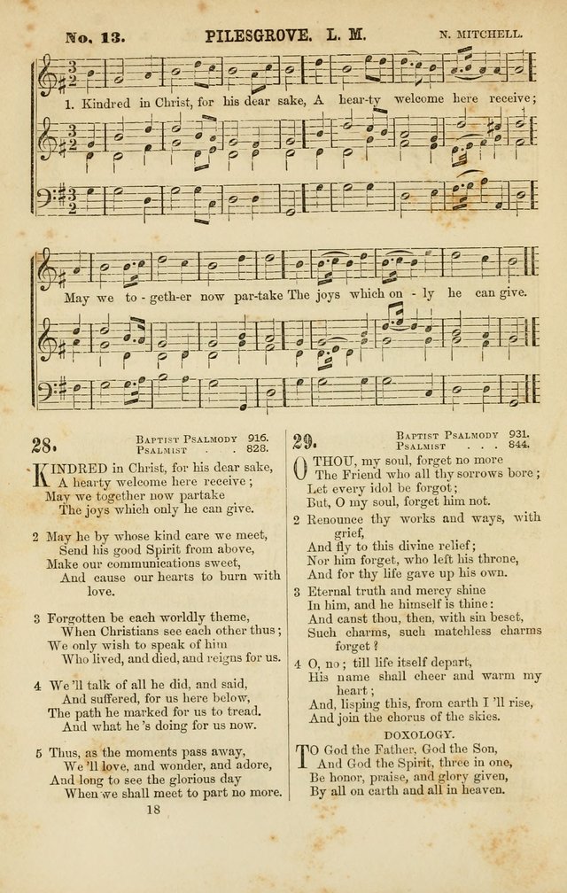 Baptist Chorals: a tune and hymn book designed to promote general congregational singing; containing one hundred and sixty four tunes adapted to about four hundred choice hymns  page 25