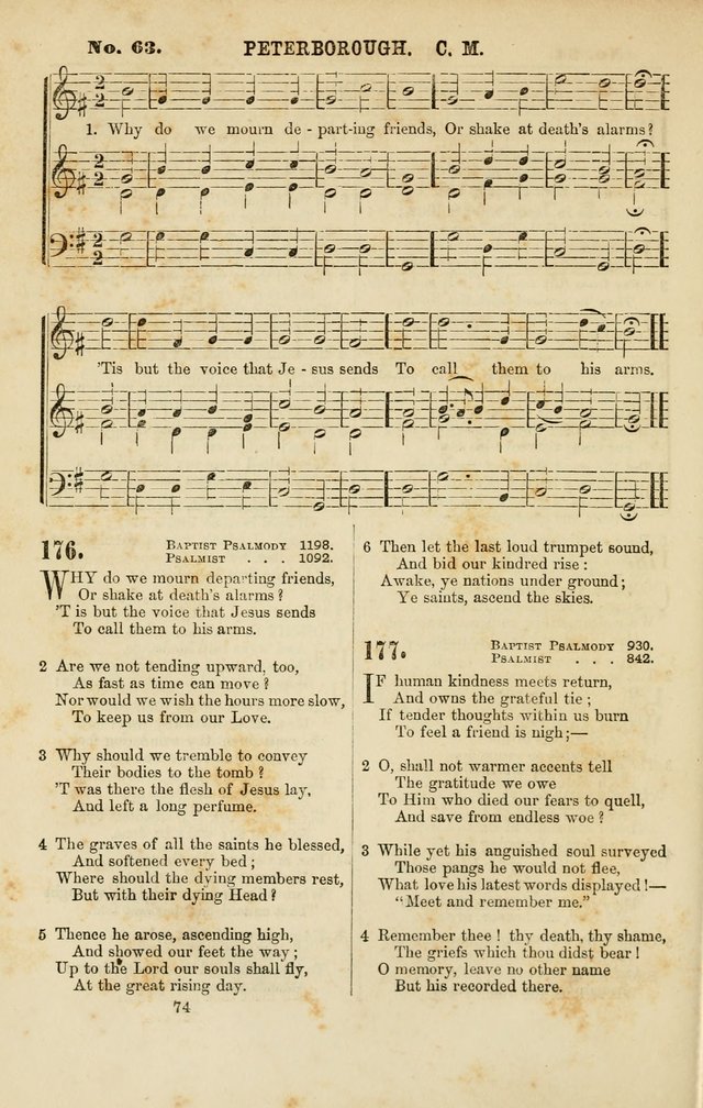Baptist Chorals: a tune and hymn book designed to promote general congregational singing; containing one hundred and sixty four tunes adapted to about four hundred choice hymns  page 81