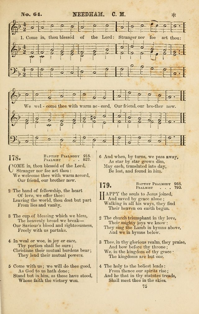Baptist Chorals: a tune and hymn book designed to promote general congregational singing; containing one hundred and sixty four tunes adapted to about four hundred choice hymns  page 82