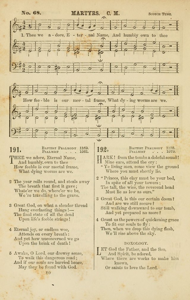 Baptist Chorals: a tune and hymn book designed to promote general congregational singing; containing one hundred and sixty four tunes adapted to about four hundred choice hymns  page 87