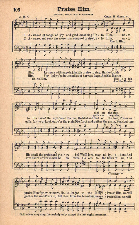 Bethany Hymns: A compilation of Choice Songs and Hymns page 110
