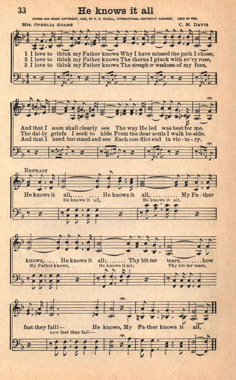 Bethany Hymns: A compilation of Choice Songs and Hymns page 33