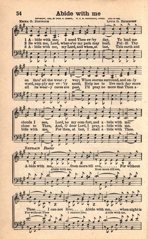 Bethany Hymns: A compilation of Choice Songs and Hymns page 54