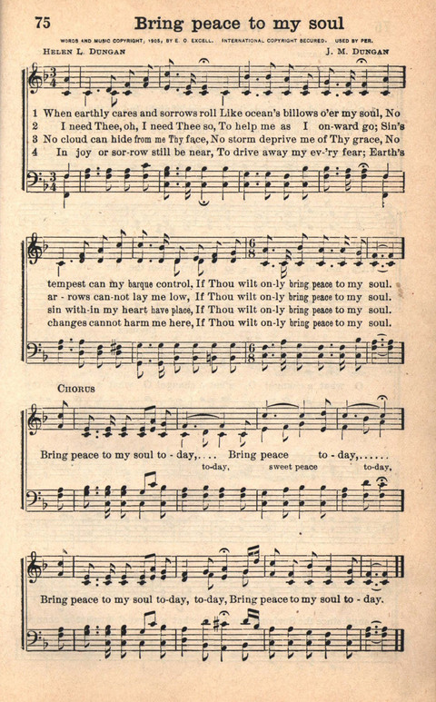 Bethany Hymns: A compilation of Choice Songs and Hymns page 75
