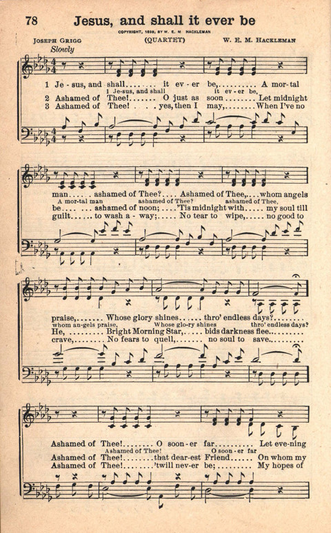 Bethany Hymns: A compilation of Choice Songs and Hymns page 78
