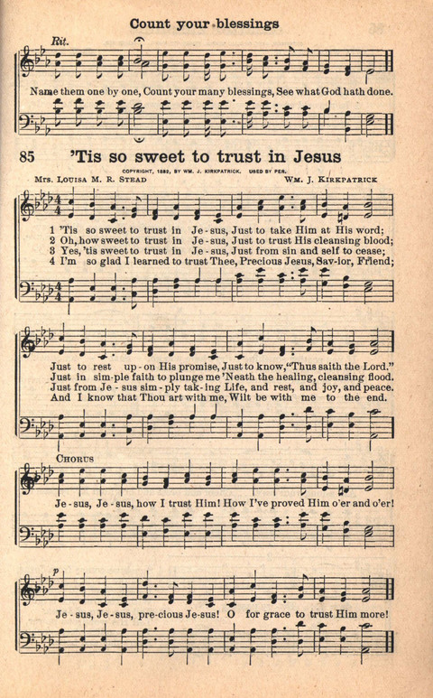 Bethany Hymns: A compilation of Choice Songs and Hymns page 85