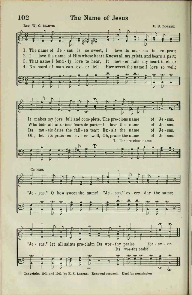 The Broadman Hymnal page 100