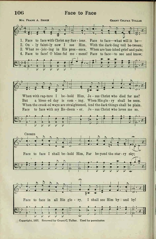 The Broadman Hymnal page 104