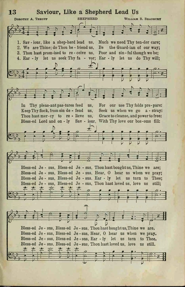 The Broadman Hymnal page 11