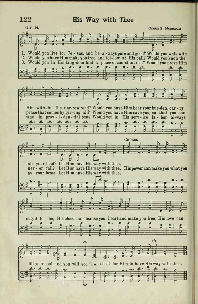 The Broadman Hymnal page 120