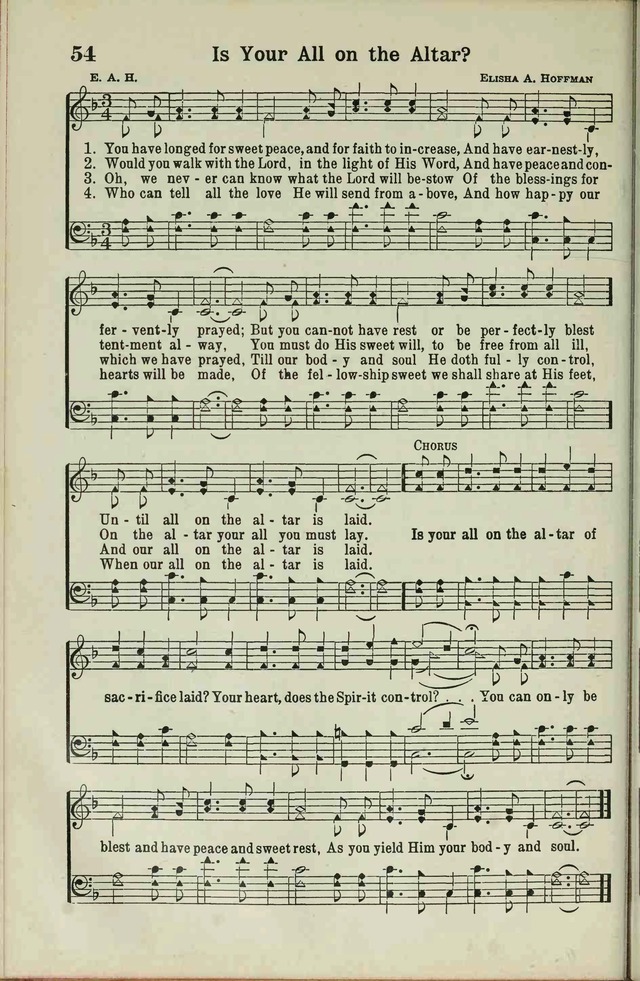 The Broadman Hymnal page 52