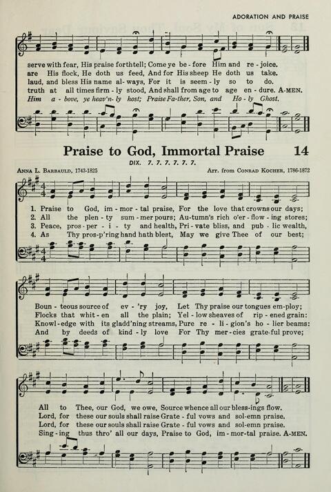 Baptist Hymnal 1956 page 13