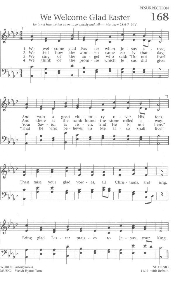 Baptist Hymnal 1991 page 151