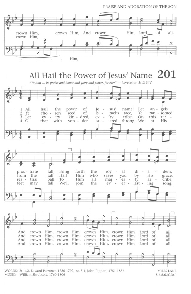 Baptist Hymnal 1991 page 183