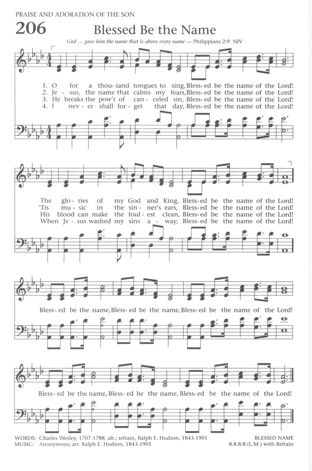 Baptist Hymnal 1991 page 188