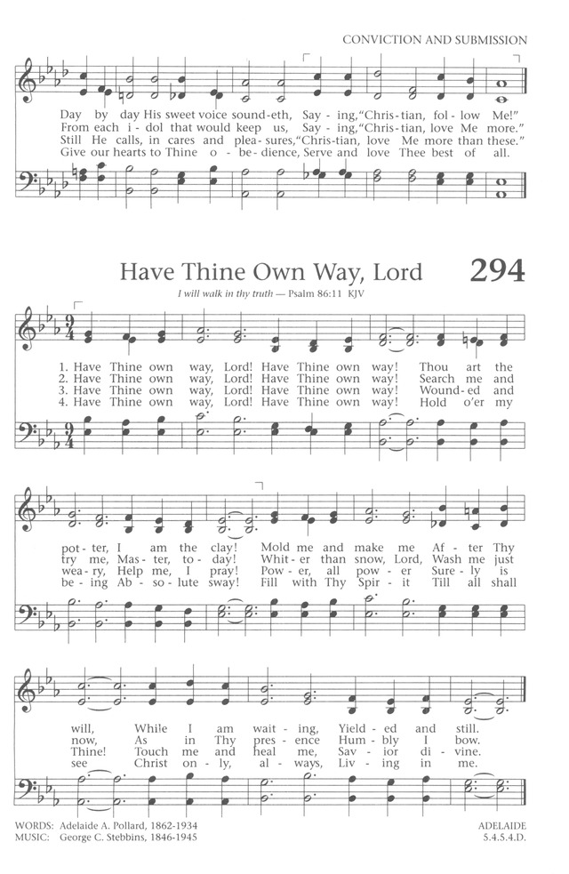 Baptist Hymnal 1991 page 261