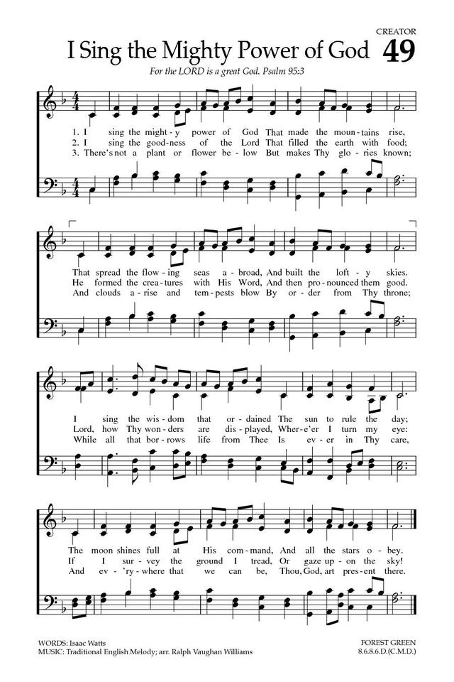Baptist Hymnal 2008 page 72