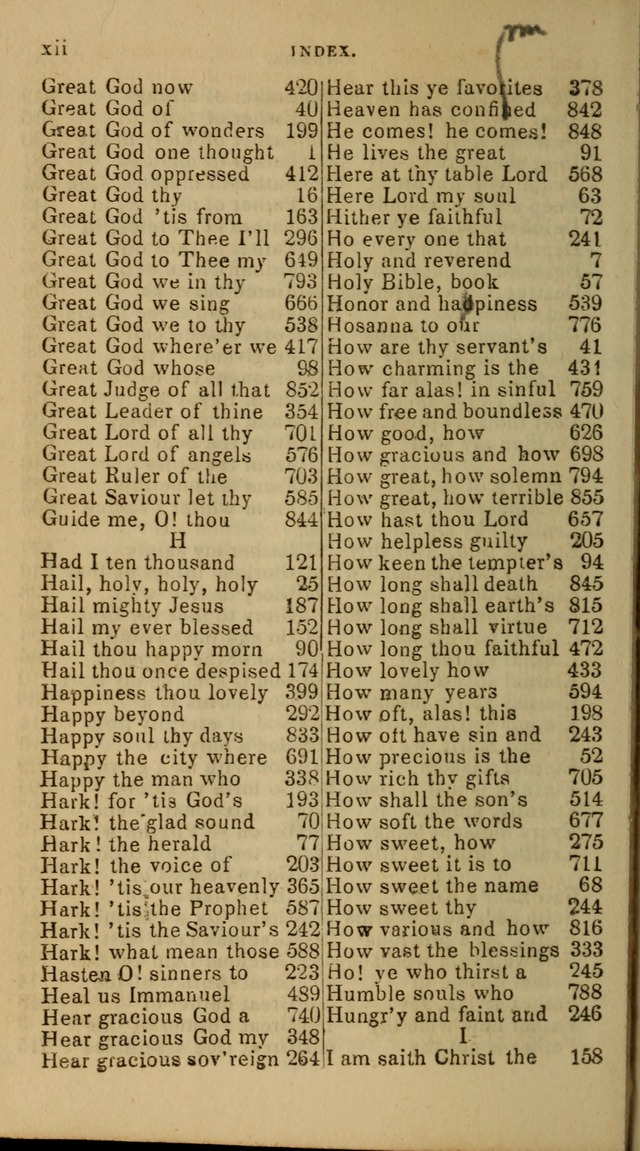 The Baptist Hymn Book: original and selected: in two parts page xvi