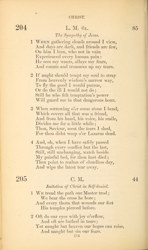 The Baptist Hymn Book page 114