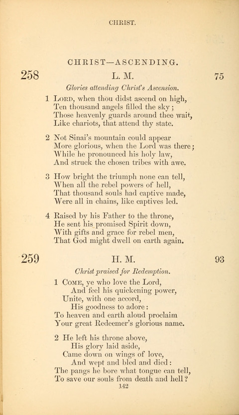The Baptist Hymn Book page 142