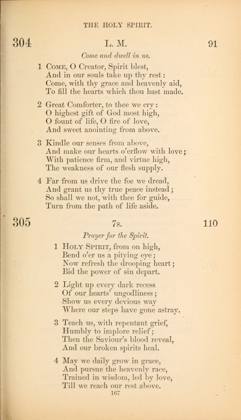 The Baptist Hymn Book page 167