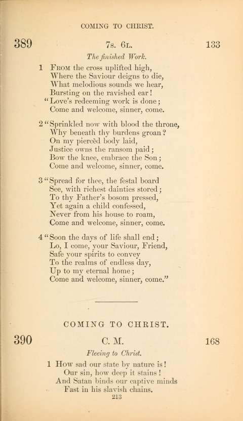 The Baptist Hymn Book page 213