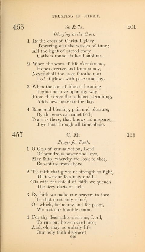 The Baptist Hymn Book page 249