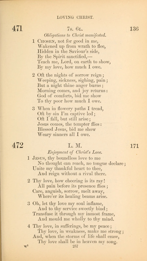 The Baptist Hymn Book page 257