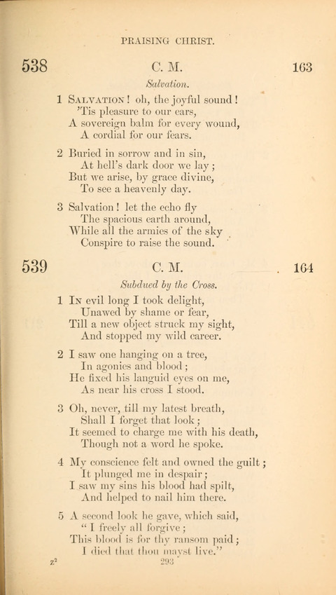 The Baptist Hymn Book page 293