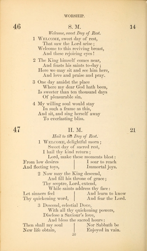 The Baptist Hymn Book page 30