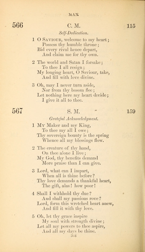 The Baptist Hymn Book page 308