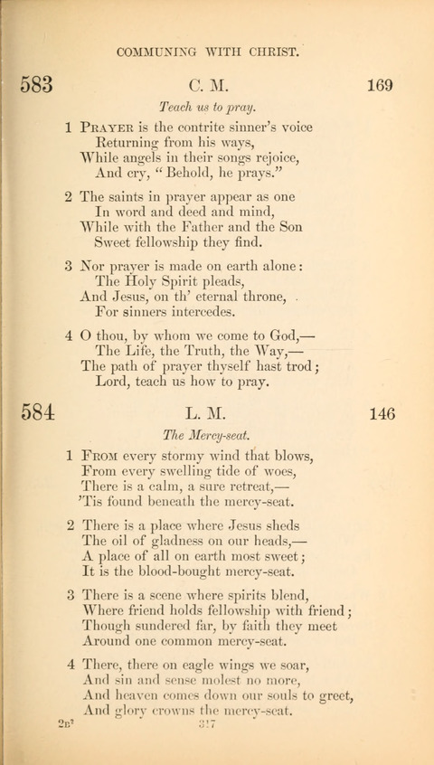 The Baptist Hymn Book page 317