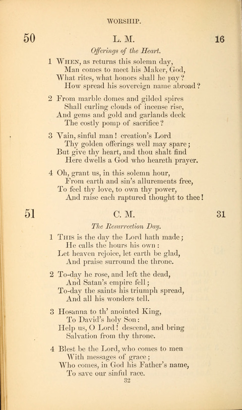 The Baptist Hymn Book page 32