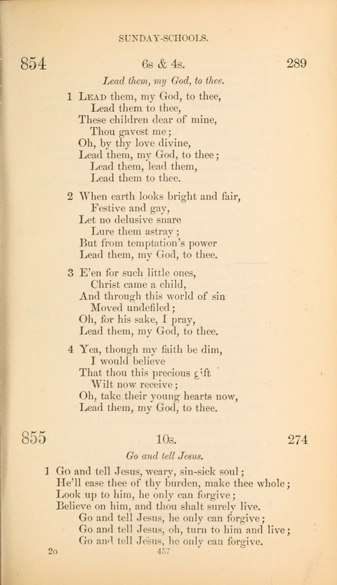 The Baptist Hymn Book page 457