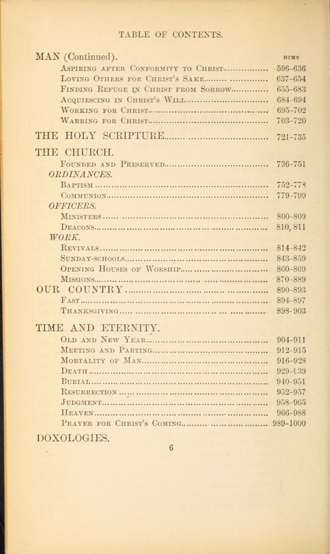 The Baptist Hymn Book page 6