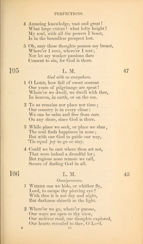 The Baptist Hymn Book page 61