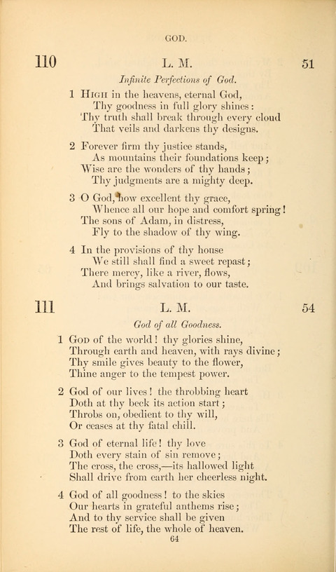 The Baptist Hymn Book page 64