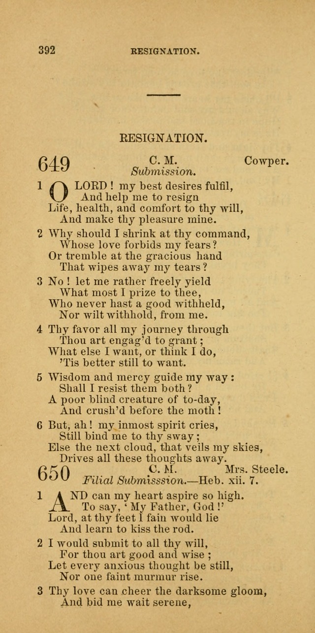 The Baptist Hymn Book: comprising a large and choice collection of psalms, hymns and spiritual songs, adapted to the faith and order of the Old School, or Primitive Baptists (2nd stereotype Ed.) page 394